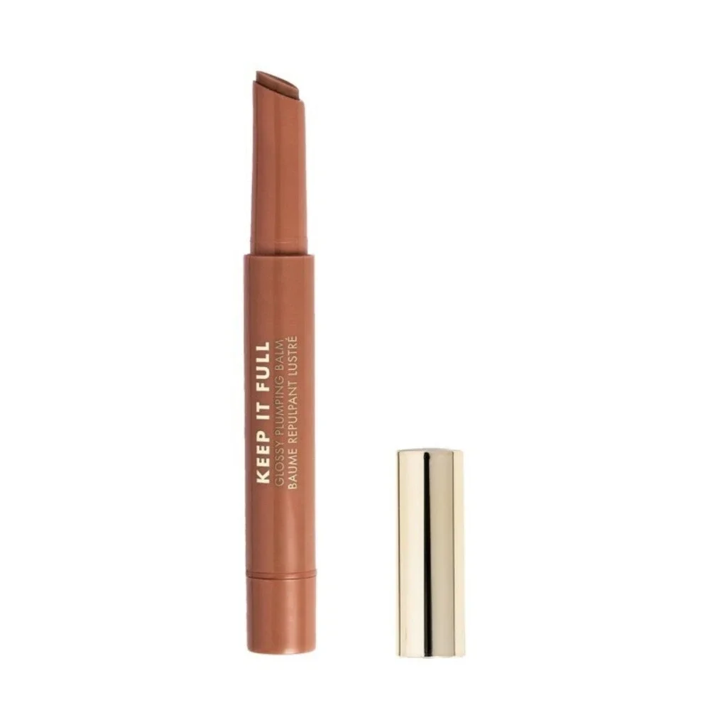 Milani Keep It Full Glossy Plumping Balm Lip Gloss 160 Honey 0.07oz Sheer Brown